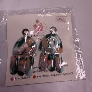 Handmade Multicolor Dangle Earrings